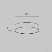 Припотолочная люстра Zon C032CL-36W4K-RD-MG