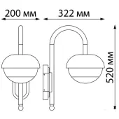 Уличный настенный светильник Acorn 370955