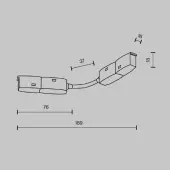 Коннектор питания шинопровода Technical Exility TRA034CS-B