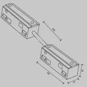 Коннектор питания шинопровода Exility TRA034CPC-42W-15-1